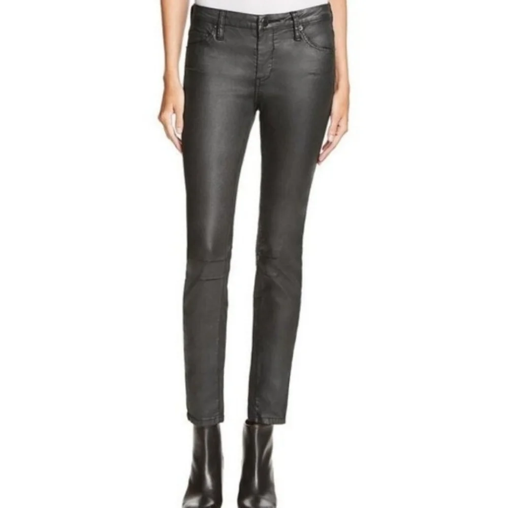 Blank NYC The Bond Black Coated Skinny Jeans Size 27